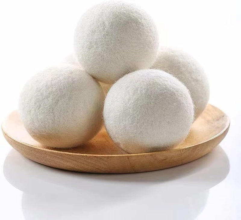 Premium XL Wool Dryer Balls 6-Pack | 100% Organic New Zealand Wool, Handcrafted, Reusable for 1,000+ Loads | Eco-Friendly Fabric Softener, Wrinkle & Static Reduction, Faster Drying - Image 2